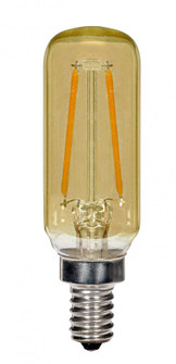 2.5 Watt T6 LED Filament; Amber; Candelabra base; 2000K; 150 Lumens; 120 Volt (27|S9873)