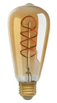 4.5 Watt ST19 LED Filament; Amber; Medium base; 2000K; 260 Lumens; 120 Volt (27|S9967)