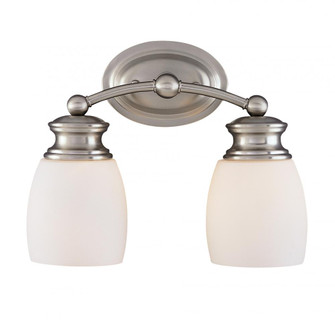 Elise 2-Light Bathroom Vanity Light in Satin Nickel (128|8-9127-2-SN)