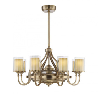 Etesian 8-Light Fan D'Lier in Burnished Russet (128|36-329-FD-21)