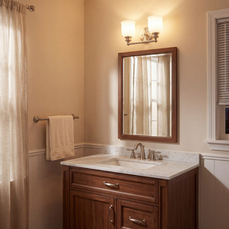 Melrose 2-Light Bathroom Vanity Light in Satin Nickel (128|8-6836-2-SN)