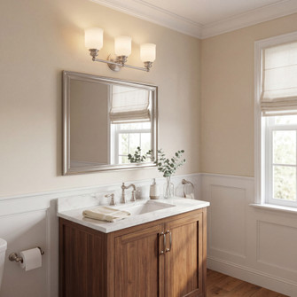 Melrose 3-Light Bathroom Vanity Light in Satin Nickel (128|8-6836-3-SN)