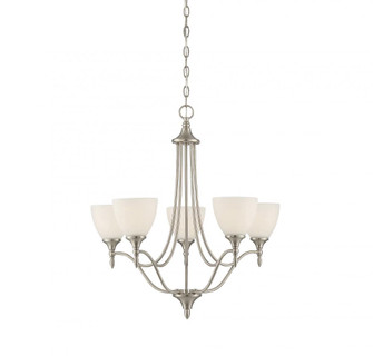 Herndon 5-Light Chandelier in Satin Nickel (128|1-1001-5-SN)