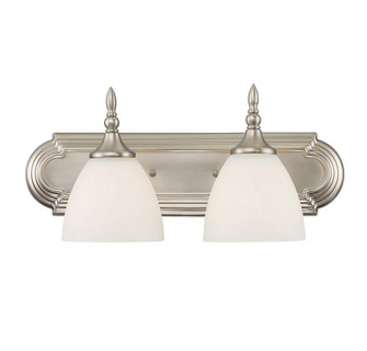 Herndon 2-Light Bathroom Vanity Light in Satin Nickel (128|8-1007-2-SN)