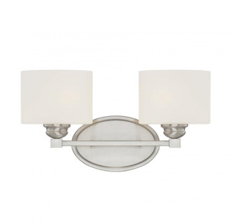 Kane 2-Light Bathroom Vanity Light in Satin Nickel (128|8-890-2-SN)