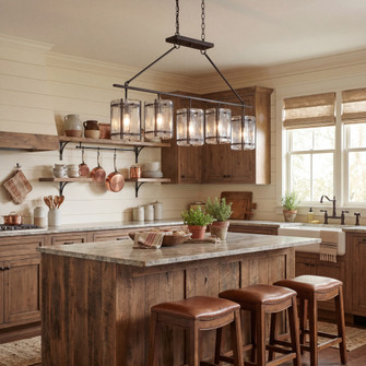 Glenwood 5-Light Linear Chandelier in English Bronze (128|1-3043-5-13)