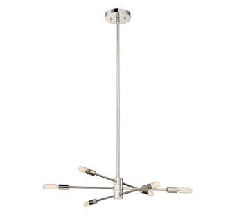 Lyrique 6-Light Chandelier in Polished Nickel (128|1-7000-6-109)