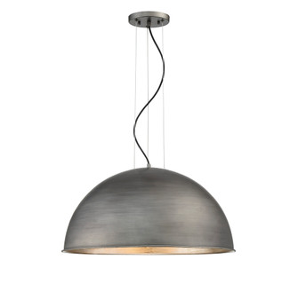 Sommerton 3-Light Pendant in Rubbed Zinc with Silver Leaf (128|7-5014-3-85)
