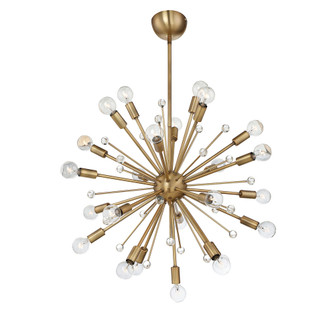 Galea 24-Light Chandelier in Warm Brass (128|7-6099-24-322)