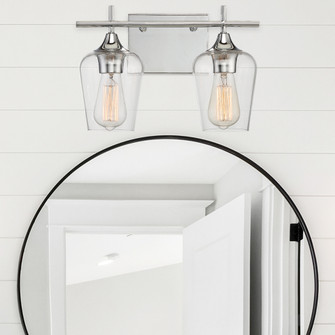 Octave 2-Light Bathroom Vanity Light in Polished Chrome (128|8-4030-2-11)