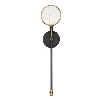 Oberyn 1-Light Wall Sconce in Vintage Black with Warm Brass (128|9-9157-1-51)