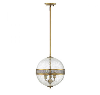 Stirling 3-Light Pendant in Warm Brass (128|7-200-3-322)