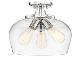 Octave 3-Light Ceiling Light in Polished Chrome (128|6-4035-3-11)