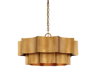 Shelby 6-Light Pendant in Gold Patina (128|7-101-6-54)