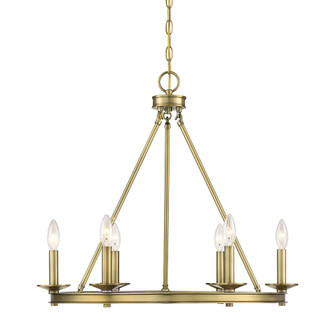 Middleton 6-Light Chandelier in Warm Brass (128|1-307-6-322)