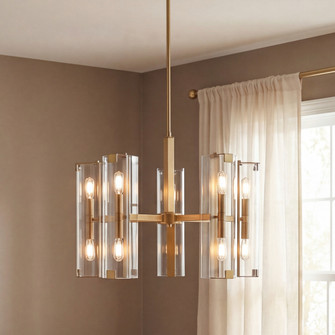 Winfield 10-Light Chandelier in Warm Brass (128|1-9772-10-322)