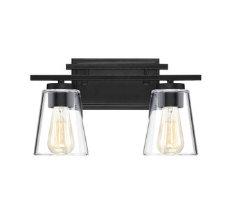 Calhoun 2-Light Bathroom Vanity Light in Black (128|8-1020-2-BK)