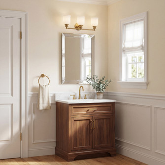 Melrose 3-Light Bathroom Vanity Light in Warm Brass (128|8-6836-3-322)