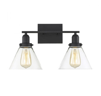 Drake 2-Light Bathroom Vanity Light in Black (128|8-9130-2-BK)