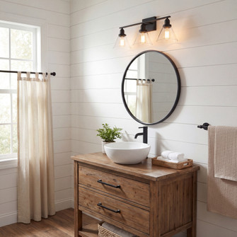 Drake 3-Light Bathroom Vanity Light in Black (128|8-9130-3-BK)