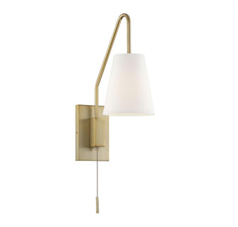 Owen 1-Light Adjustable Wall Sconce in Warm Brass (128|9-0900CP-1-322)