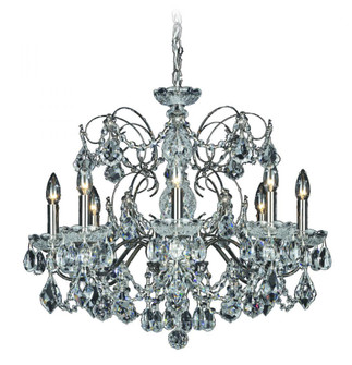 Century 8 Light 120V Chandelier in Black Pearl with Clear Heritage Handcut Crystal (168|1707-49)