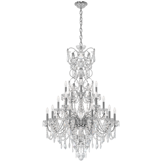 Century 20 Light 120V Chandelier in Polished Silver with Clear Heritage Handcut Crystal (168|1716-40)