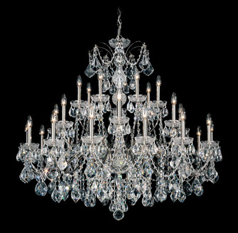 Century 28 Light 120V Chandelier in Polished Silver with Clear Heritage Handcut Crystal (168|1718-40)