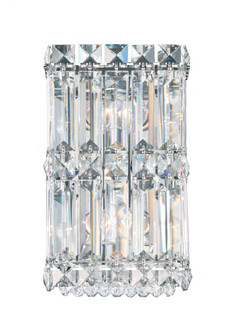 Quantum 2 Light 120V Wall Sconce in Polished Stainless Steel with Clear Crystals from Swarovski (168|2235S)
