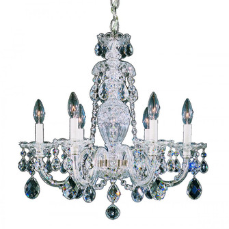 Sterling 6 Light 120V Chandelier in Polished Silver with Clear Heritage Handcut Crystal (168|2994-40H)