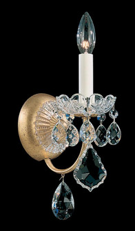 New Orleans 1 Light 120V Wall Sconce in Heirloom Bronze with Clear Crystals from Swarovski (168|3650-76S)