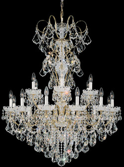 New Orleans 18 Light 120V Chandelier in Etruscan Gold with Clear Crystals from Swarovski (168|3660-23S)