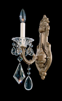 La Scala 1 Light 120V Wall Sconce in Etruscan Gold with Clear Heritage Handcut Crystal (168|5069-23)