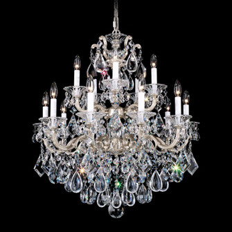 La Scala 15 Light 120V Chandelier in Antique Silver with Clear Heritage Handcut Crystal (168|5075-48)