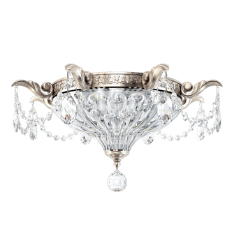 Milano 2 Light 120V Flush Mount in Antique Silver with Clear Crystals from Swarovski (168|5633-48S)