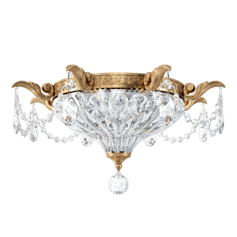 Milano 2 Light 120V Flush Mount in French Gold with Clear Crystals from Swarovski (168|5633-26S)