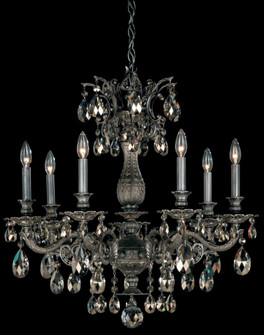 Milano 7 Light 120V Chandelier in French Gold with Clear Crystals from Swarovski (168|5677-26S)