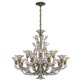 Rivendell 16 Light 120V Chandelier in Etruscan Gold with Clear Crystals from Swarovski (168|7864-23S)