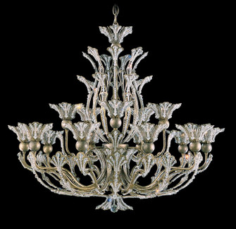 Rivendell 16 Light 120V Chandelier in Heirloom Gold with Clear Crystals from Swarovski (168|7864-22S)