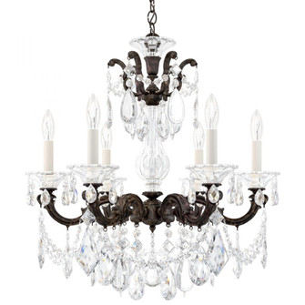 La Scala 6 Light 120V Chandelier in Heirloom Bronze with Clear Crystals from Swarovski (168|5072-76S)