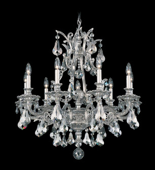 Sophia 9 Light 120V Chandelier in Antique Silver with Clear Crystals from Swarovski (168|6949-48S)