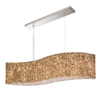 Refrax 21 Light 120V Linear Pendant in Polished Stainless Steel with Clear Crystals from Swarovski (168|RE4821S)
