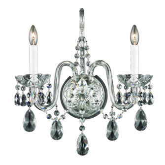 Arlington 2 Light 120V Wall Sconce in Polished Silver with Clear Heritage Handcut Crystal (168|1301-40H)