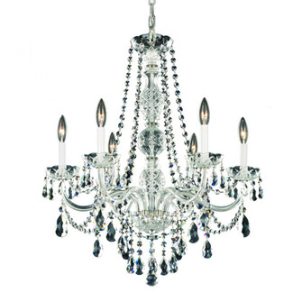 Arlington 6 Light 120V Chandelier in Polished Silver with Clear Heritage Handcut Crystal (168|1303-40H)