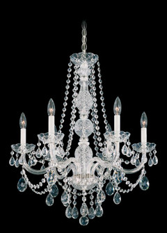Arlington 6 Light 120V Chandelier in Polished Silver with Clear Heritage Handcut Crystal (168|1303-40H)