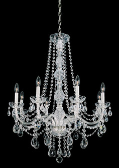 Arlington 8 Light 120V Chandelier in Polished Silver with Clear Heritage Crystal (168|1305-40H)