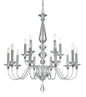 Jasmine 15 Light 120V Chandelier in Polished Silver with Clear Optic Crystal (168|9685-40CL)