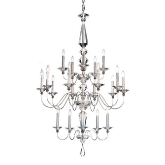 Jasmine 20 Light 120V Chandelier in Polished Silver with Clear Optic Crystal (168|9690-40CL)