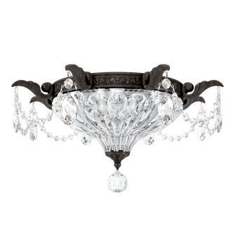 Milano 2 Light 120V Flush Mount in Heirloom Bronze with Clear Crystals from Swarovski (168|5633-76S)