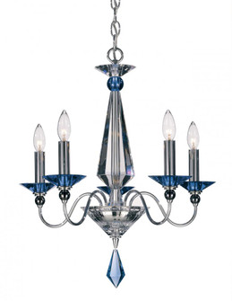 Jasmine 5 Light 120V Chandelier in Polished Silver with Clear Optic Crystal (168|9675-40CL)